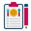 Meal plan icons.