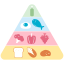 Food pyramid icon